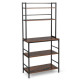 5-Tier Kitchen Bakers Rack with Hutch