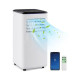 9000 BTU 4-in-1 Portable Air Conditioner with App Control and Sleep Mode