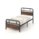 Single/Double/King Bed Frame with Industrial Headboard