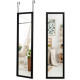 Full Length Over the Door Mirror with Hanging Hooks for Bedroom