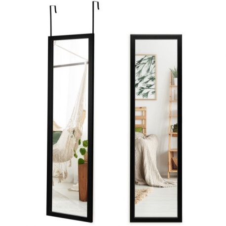 Full Length Over the Door Mirror with Hanging Hooks for Bedroom