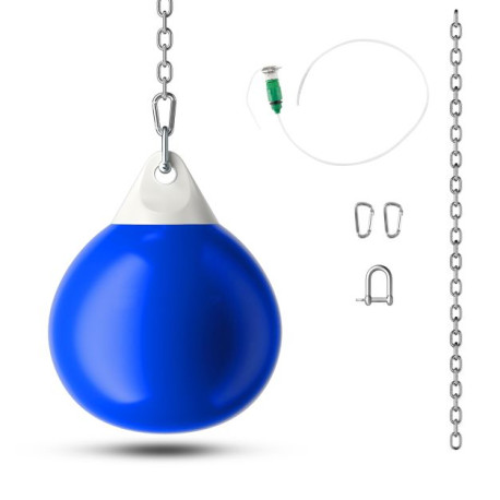 Water Punching Bag with Adjustable Metal Chain and Insurance Buckles