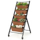 5-Layer Vertical Raised Garden Bed with Wheels and Detachable Boxes