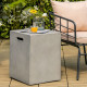 Outdoor Propane Gas Tank Cover Table Storage Case with Handles