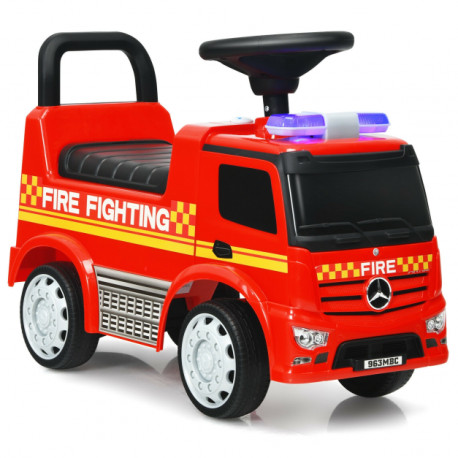 Kid's Ride On Push Car Licensed Mercedes Benz Firefighter