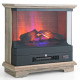 2000W Electric Fireplace Heater with 3-Level Vivid Flame