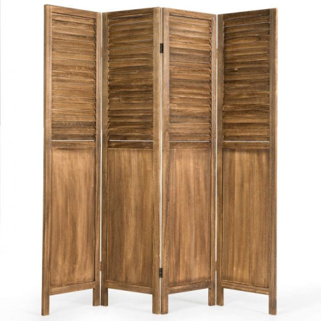 4 Panel Folding Room Divider for Home