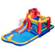 9-in-1 Inflatable Bounce Castle with Waterslide without Blower