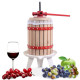 6L Fruit Wine Press with Solid Oak Wood Basket and Steel Legs