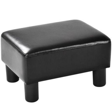 40 cm Rectangle PU Leather Small Footstool Ottoman