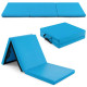 Tri-Fold Folding Exercise Mat with PU Leather Cover