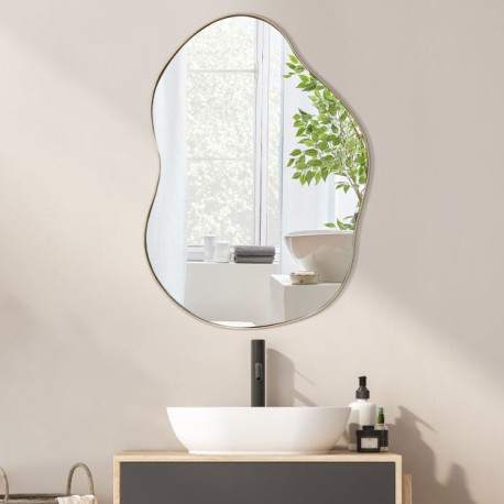 Asymmetrical Wall Mirror Irregular with Premium Back Board