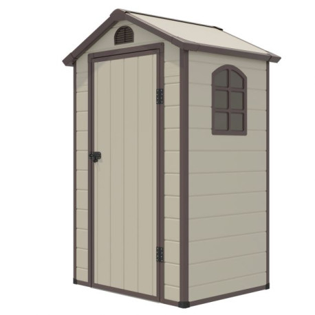 Outdoor Storage Shed with Lockable Door Window and Air Vents