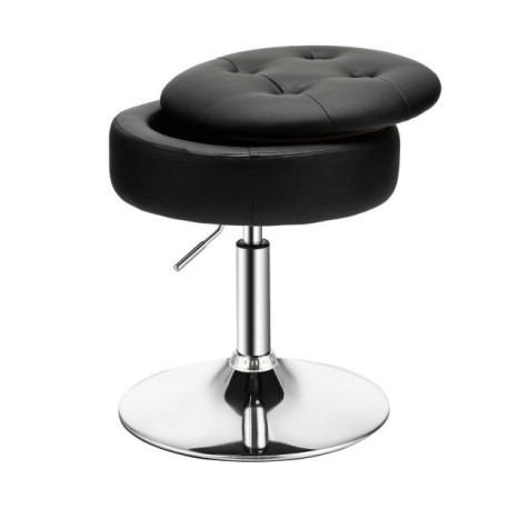 360° Swivel Vanity Stool with Removable Tray Lid