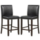 Upholstered Bar Stool Set of 2 for Dining Room Kitchen Restaurant