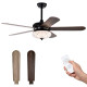 52&quot; Ceiling Fan with Crystal Lights and Remote Control