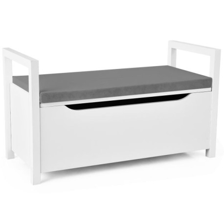 2-in-1 Wooden Shoe Changing Bench with Storage Space