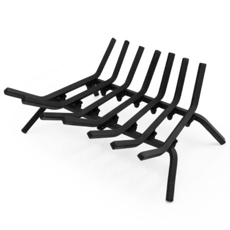 Outdoor Grill Fireplace Log Grate Holder with 7 Steel Bars