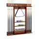 Wall-Mounted Billiards Pool Cue Rack