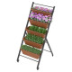 5-Layer Vertical Raised Garden Bed with Wheels and Drainage Holes