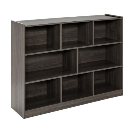 3-Tier Wooden Cube Bookcase with 8 Compartments