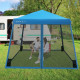 Outdoor Instant Pop-up Canopy with Mesh Sidewalls