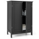 Double Door Bathroom Floor Cabinet with Shelf