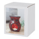 Small Red Crackle Glass Oil Burner