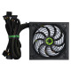 GameMax 500W GP500 PSU, Fully Wired, 14cm Fan, 80+ Bronze, Black Mesh Cables, Power Lead Not Included