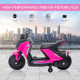 6V Kids Electric Motorbike Ride On Toy w/ Music Headlights Safety Training Wheels for Girls Boy 2-4 Years Pink | Aosom UK