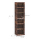 Set of Two 102 CD Storage Units - Mid Brown Wood-Effect