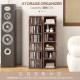 Set of Two 102 CD Storage Units - Mid Brown Wood-Effect