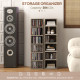 Set of Two 102 CD Storage Units - Dark Wood-Effect