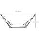 Outsunny Foldable Hammock Stand, Portable Hammock with Metal Frame, 2 in 1 Hammock Net Stand, Hammock Chair Stand with Carry Bag