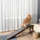 PawHut Pet Ramp for Dogs Cats  Non-Slip Carpet Top Platform - Brown &amp; Grey