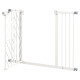 PawHut Pressure Fit Stair Gate Dog Gate w/ Auto Closing Door, Double Locking, Easy Installation, for 74-100cm Openings - White