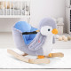 Children Kids Animal Rocking Horse Penguin Plush Musical Button 32 Songs Kid Rocker for 18+ Months