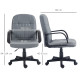 Swivel Executive Office Chair PU Leather Computer Desk Chair Office Furniture Gaming Seater - Grey