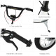 Dual Brakes 12&quot; Metal frame Kick Scooter adjustable black