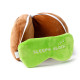 Sloth Relaxeazzz Plush Round Travel Pillow &amp; Eye Mask Set