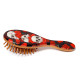 100% Bamboo Hair Brush - Skulls and Roses