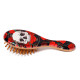 100% Bamboo Hair Brush - Skulls and Roses