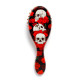 100% Bamboo Hair Brush - Skulls and Roses