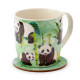 Porcelain Mug &amp; Coaster Set - Panda Kingdom