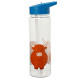 Reusable Highland Coo Cow 550ml Water Bottle with Flip Straw