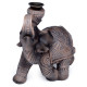 Backflow Incense Burner - Peace of the East Wood Effect Elephant