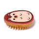 Bamboo Shaped Hair Brush - Adoramals Hedgehog