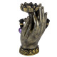 Decorative Purple, Gold &amp; Black Ganesh - Lotus Tea Light Holder