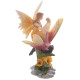 Cute Flower Fairy Riding Butterfly Figurine