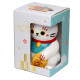 Collectable Ceramic White Maneki Neko Lucky Cat Money Box